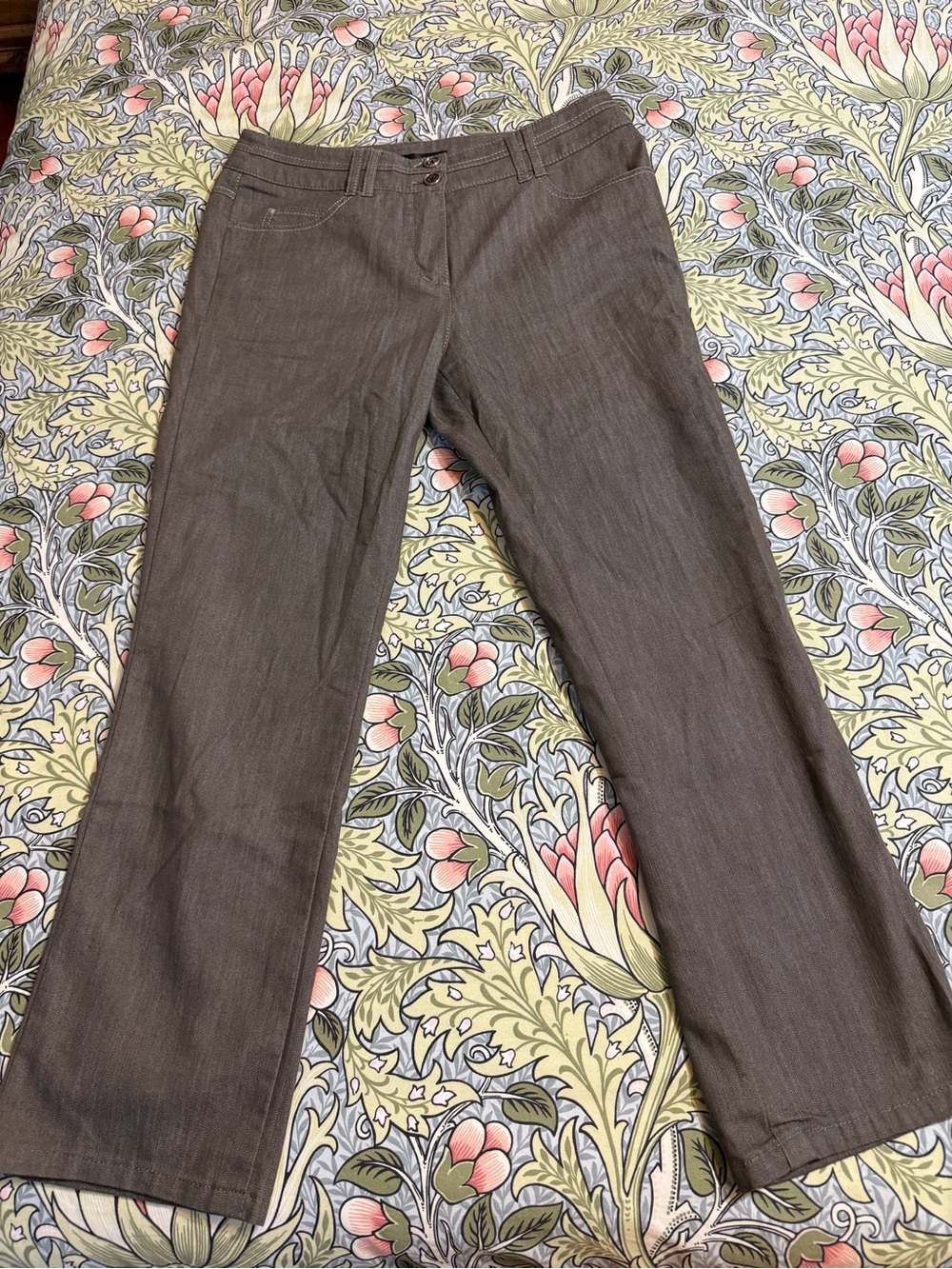 Gerry Weber Women's Straight-Leg Pants in Charcoal Gray